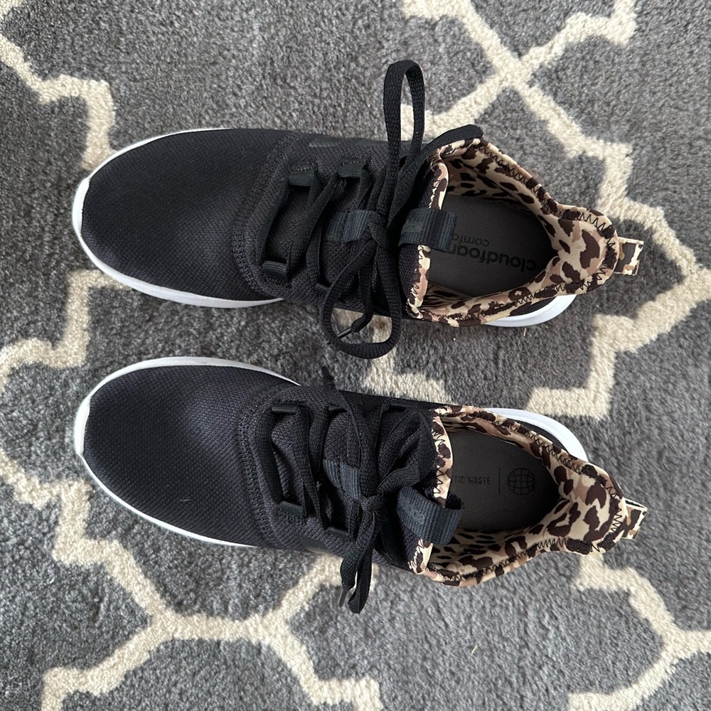 Adidas Cloudfoam Pure 2.0 women’s tennis shoes, bulk with leopard, size 8.5